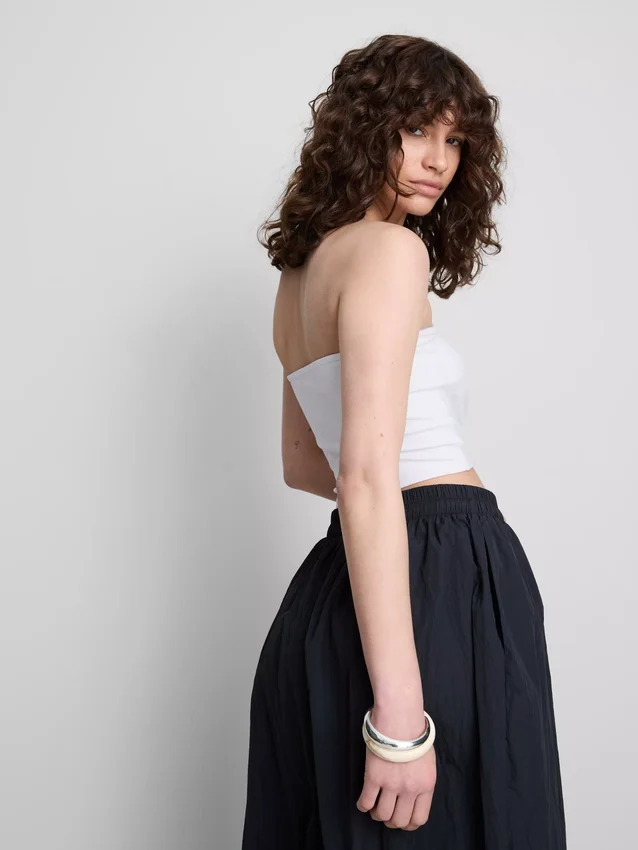 The Primark Scene | Bandeau-top i bomullsrik jersey