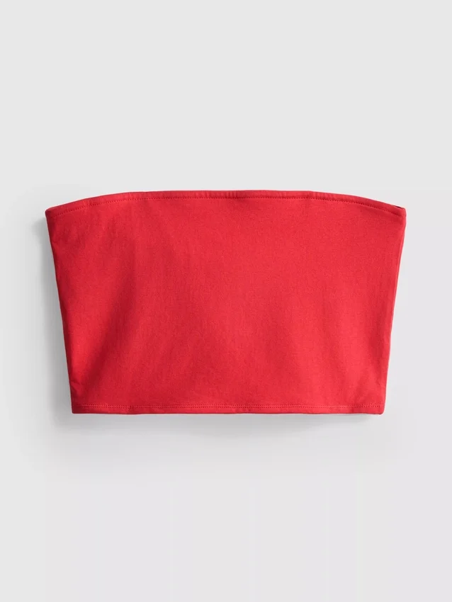 The Primark Scene | Bandeau-top i bomullsrik jersey