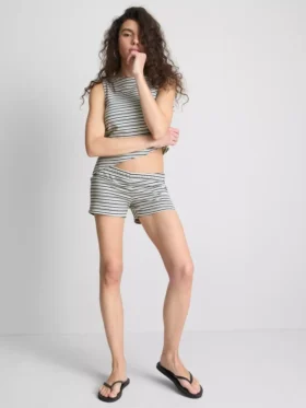 The Primark Scene | Bomullsrika, figursydda randiga shorts