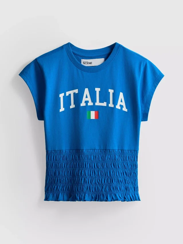 The Primark Scene | Italien fotbollskjorta med rynkad krage