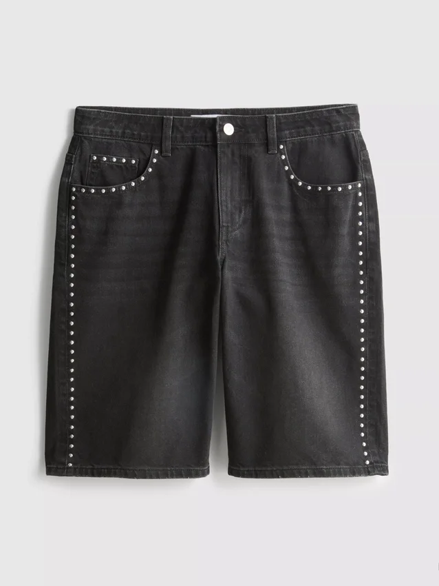 The Primark Scene | Jorts i bomullsdenim med nitar