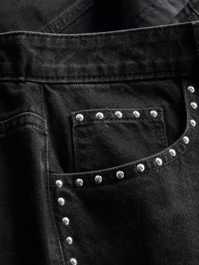 The Primark Scene | Jorts i bomullsdenim med nitar