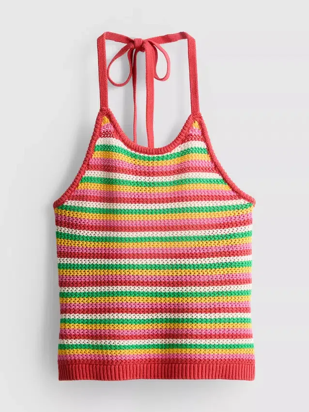 The Primark Scene | Stickad halterneck-top