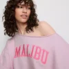 The Primark Scene | Sweatshirt med slogan och bar axel