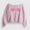 The Primark Scene | Sweatshirt med slogan och bar axel