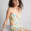 The Primark Scene | Tryckt, rundad bandeau-top