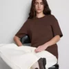 Tight-fit T-shirt i kraftigt tyg