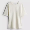 Tight-fit T-shirt i kraftigt tyg