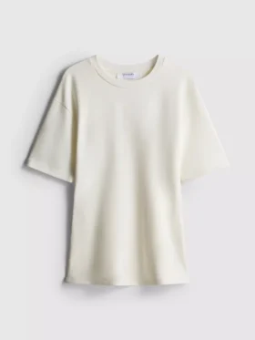 Tight-fit T-shirt i kraftigt tyg