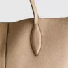 Tote-väska med panel i imitationsmocka
