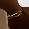 Tote-väska med panel i imitationsmocka