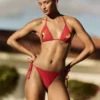 Triangel-bikinitopp med tukanmotiv