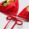 Triangel-bikinitopp med tukanmotiv