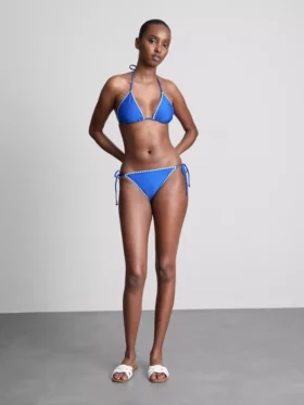 Triangelbikiniöverdel med sömdetaljer