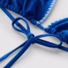 Triangelbikiniöverdel med sömdetaljer