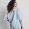 Tröja med droppärmar i bomullsrik NYC-stil