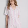 Tryckt kort pyjamasar i boyfriend-stil