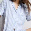 Tryckt kort pyjamasar i boyfriend-stil
