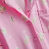 Tryckt kort pyjamasar i boyfriend-stil