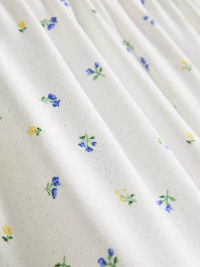 Tryckta korta boyfriend-stilens pyjamasar