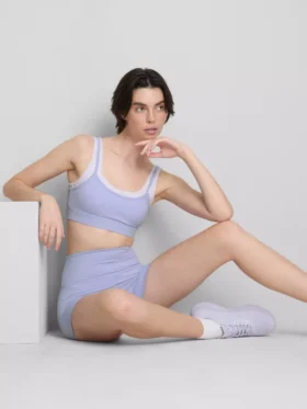 Tvålagers aktiv crop top