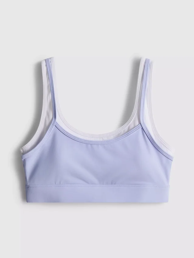 Tvålagers aktiv crop top