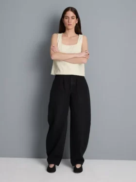 Ultimata jeans i bomullsdenim med vid ben