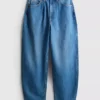 Ultimata jeans i bomullsdenim med vid ben