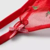 Underklädesset i mesh med broderade körsbär
