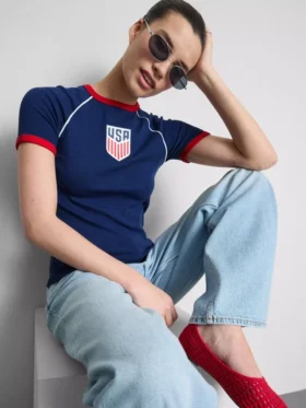 USA-långärmad baby-T-shirt