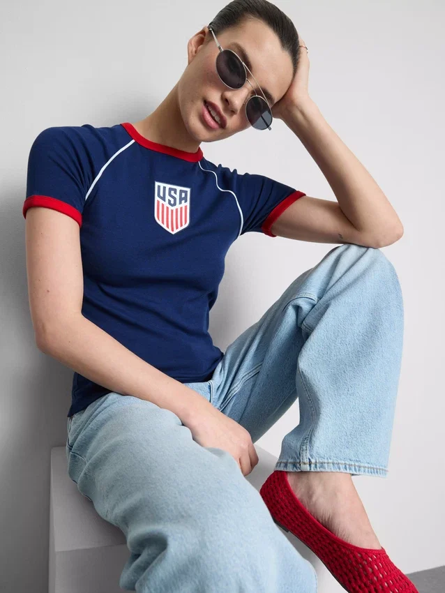 USA-långärmad baby-T-shirt