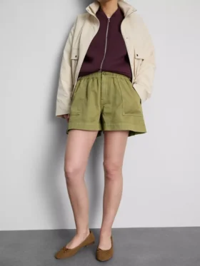 Utility-shorts i bomullsdenim