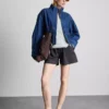 Utility-shorts i bomullsdenim