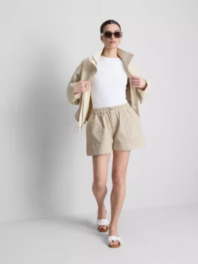 Utility-shorts i bomullsdenim