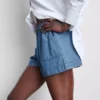 Utility-shorts i bomullsdenim