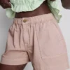 Utility-shorts i bomullsdenim