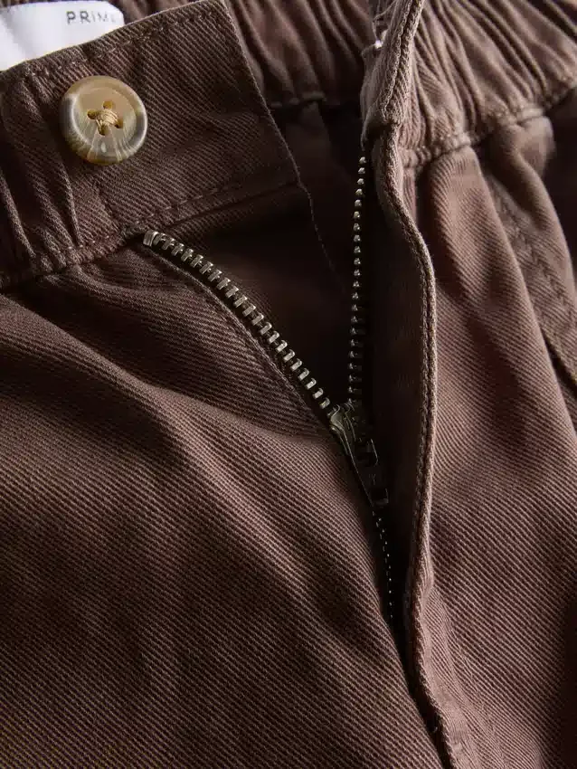 Utility-shorts i bomullsdenim