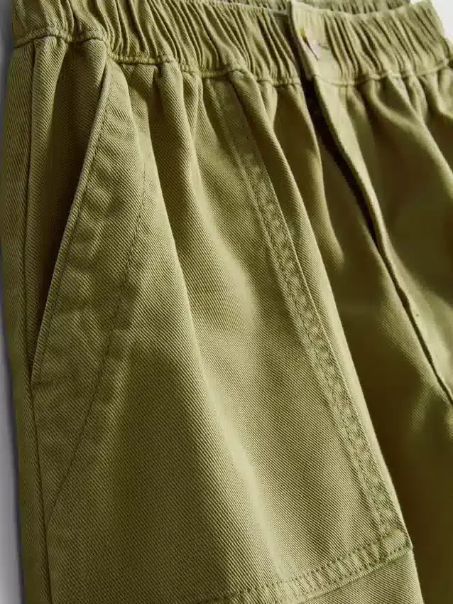 Utility-shorts i bomullsdenim