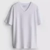V-ringad, figursydd stretch-T-shirt