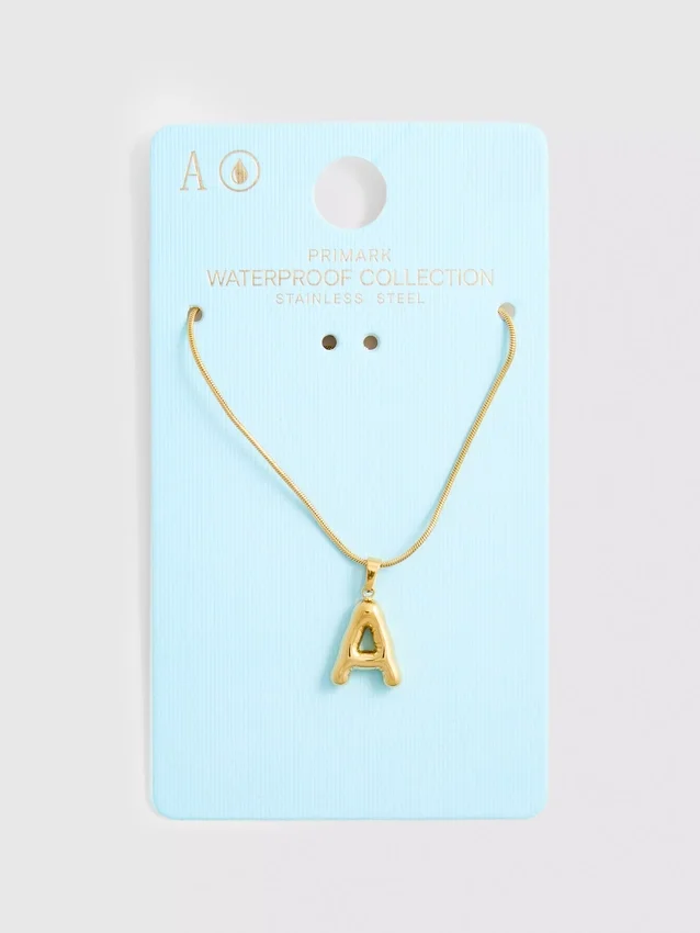 Vattentätt halsband med initialer