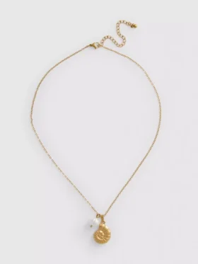 Vattentätt halsband med snäckskal