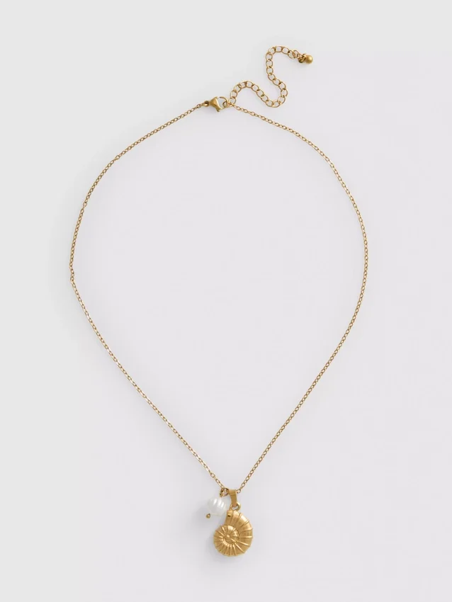 Vattentätt halsband med snäckskal