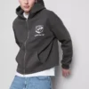 Viper-hoodie med genomgående dragkedja