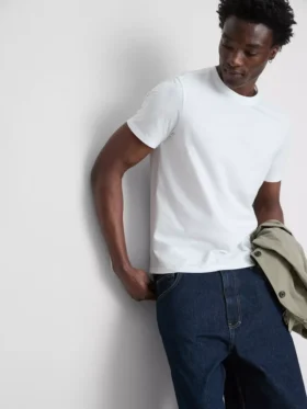 Vit T-shirt med normal passform