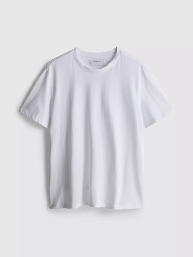 Vit T-shirt med normal passform