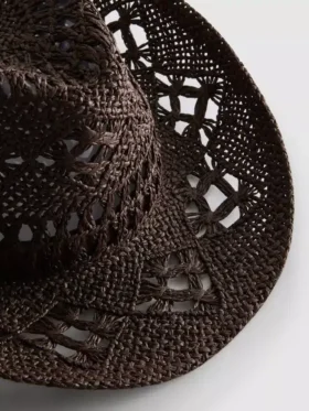Vävd cowboyhatt