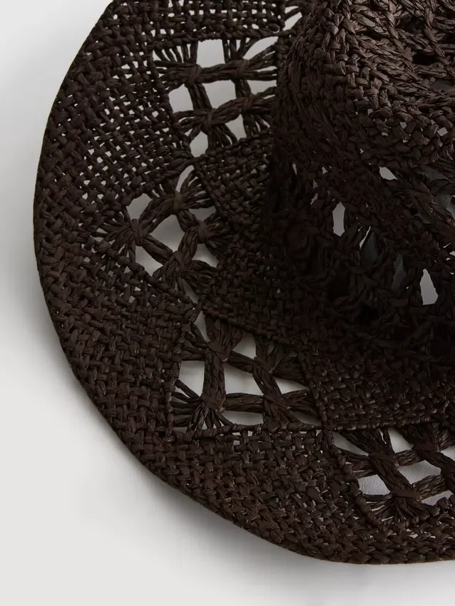 Vävd cowboyhatt
