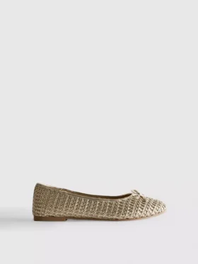 Vävda ballerinalågskor