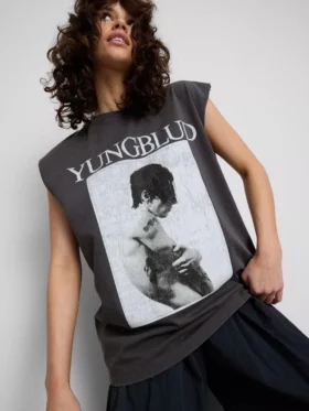 Yungblud linne i bomull med tryck