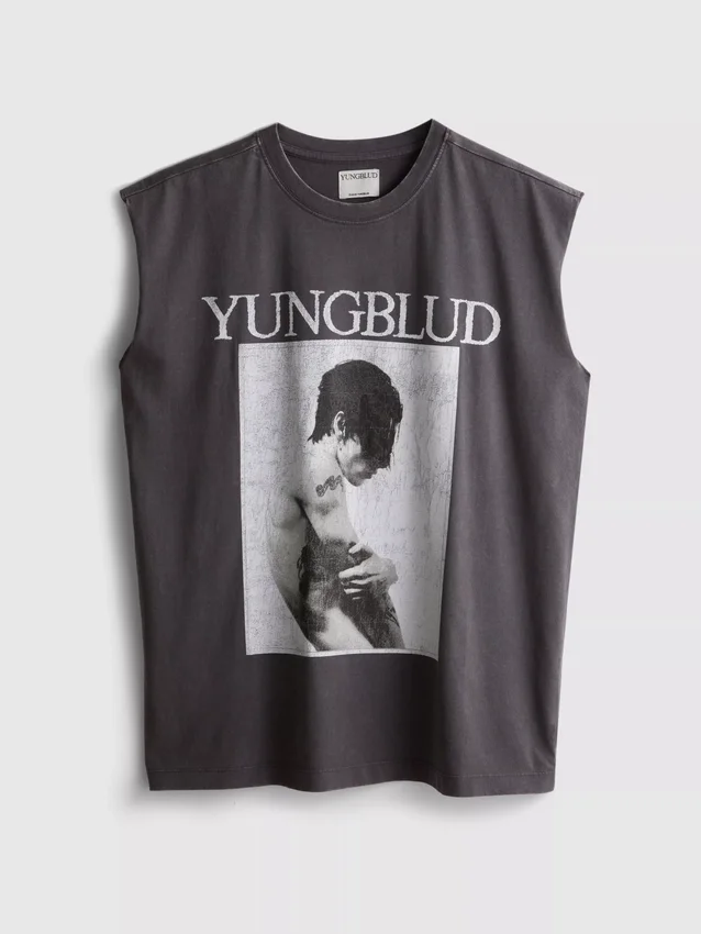 Yungblud linne i bomull med tryck